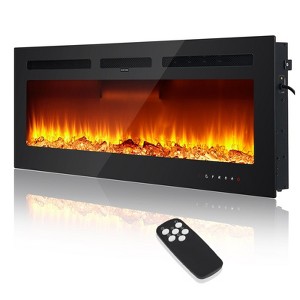 Acekool Electric Fireplace Heater with Remote Control, Overheat Protection, Child Lock - 1 of 4