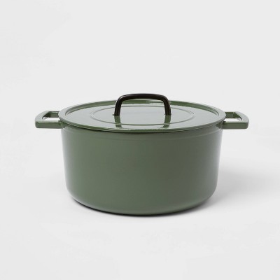 7qt Cast Iron Round Dutch Oven Light Green - Threshold™