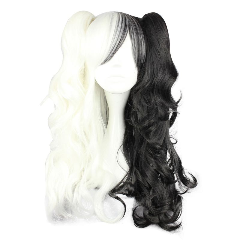 Unique Bargains Wigs Human Hair Wigs for Women with Wig Cap Long Hair, 1 of 7