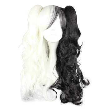 Unique Bargains Wigs Human Hair Wigs for Women with Wig Cap Long Hair