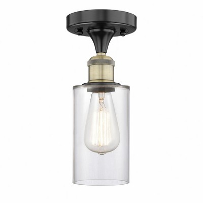 Clymer - 1 Light Semi-Flush Mount In Art Deco Style-9.63 Inches Tall and 3.88 Inches Wide
