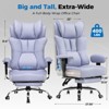 COMHOMA Desk Office Chair 400LBS, Big and Tall Computer Chair, Wide Ergonomic Chair with Footrest - 2 of 4