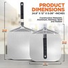 NutriChef Pizza Peel for Oven and Grill - Durable and Safe Aluminum Base with Stainless Steel Handle - 2 of 4
