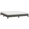 vidaXL Bed Frame Dark Gray 76 in.x79.9 in. King Velvet - image 3 of 4