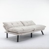 Kumasinova 70.87 Inch Leatehr 2-Seater Sofa Bed,Convertible Sofa Bed with Adjustable Arms and Backrest,Couch for Living Room,Office,Apartment - 2 of 4