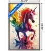 Trends International Ray Heere - Rainbow Unicorn Framed Wall Poster Prints - 3 of 4