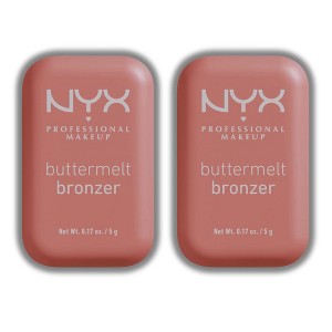 NYX Professional Buttermelt Bronzer - BMB01 Butta Cup Light Neutral - 0.17 oz (PACK OF 2) SET - 1 of 2