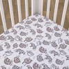 Little Love by NoJo Sloth Let's Hang Out All Over Print Crib Sheet - 3 of 4