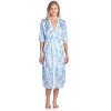 Casual Nights Women's Satin 2 Piece Robe and Nightgown Set - 2 of 4