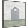 Amanti Art 22" x 22" Rural Barn Simplicity III by Courtney Prahl Framed Canvas Wall Art Gray Wash:  Lithograph, Sawtooth Back - 2 of 4