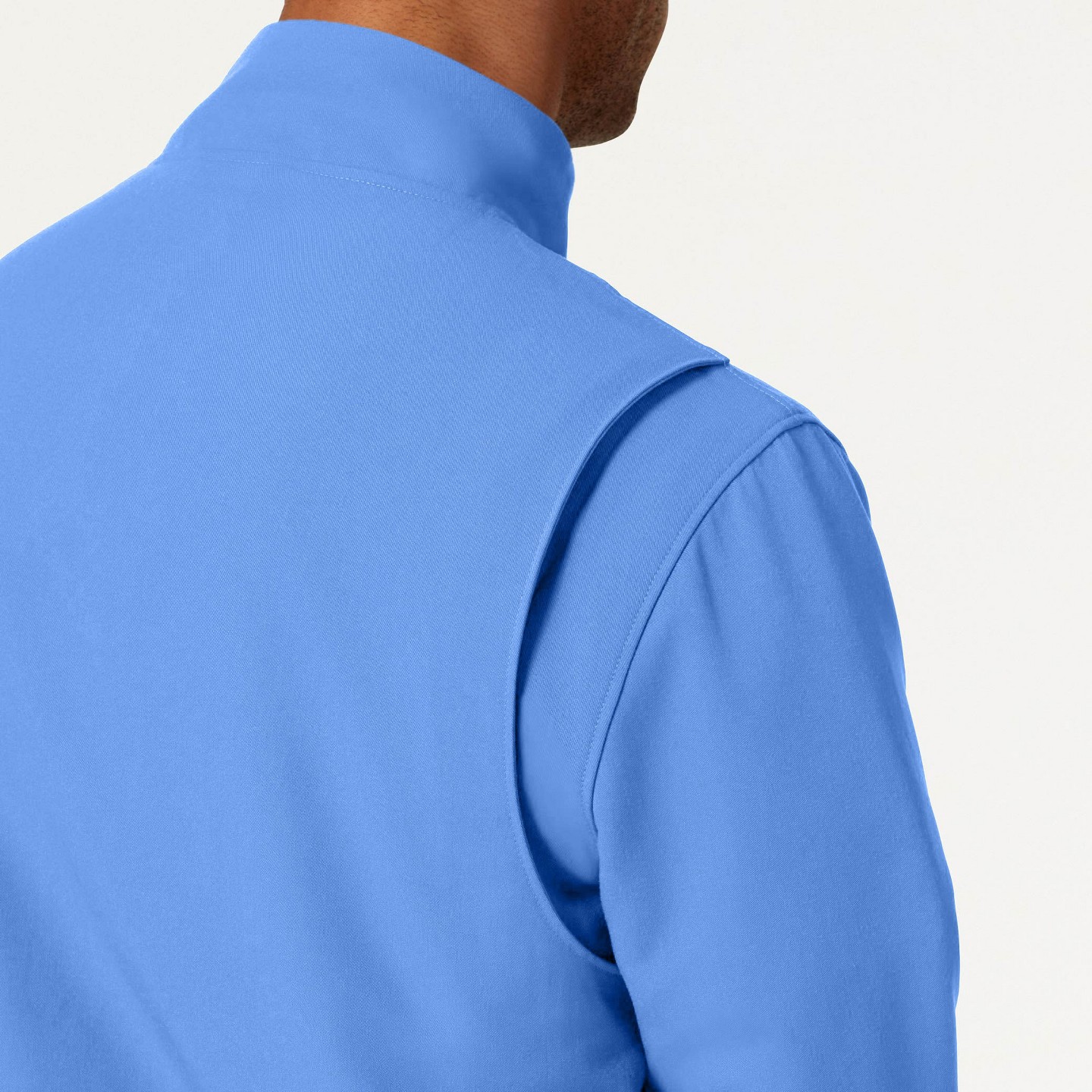 Мужская куртка Jaanuu Wolfe Everyday 6-Pocket Scrub Jacket UltraLAST Fabric - Ceil Blue, цвет: Синий — фото 5