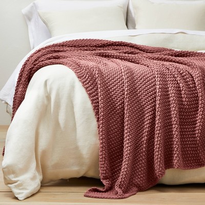 Casaluna Chunky Knit Throw Blanket Bedding Blanket Midweight Sweater Knit - Picture 24 of 33