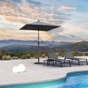 PURPLE LEAF Patio Umbrella Outdoor Table Umbrella Aluminum Frame Market Umbrella Sun Umbrella with 8 Sturdy Ribs - 4 of 4