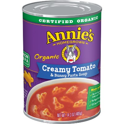 Annie's Organic Creamy Tomato Soup with Bunny Pasta - 14.3oz