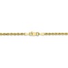 Black Bow Jewelry 2.5mm 10k Yellow Gold Solid Diamond Cut Rope Chain Bracelet - 3 of 4