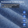 Ovios Orlando 5pc Gray Wicker Outdoor Patio Furniture Conversation Sofa Set with Cushions - 4 of 4