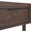 Solid Wood Contemporary Console Table with 3 Drawers and Full Extension Ball Bearing Glides - 4 of 4