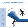 Foldable Chaise Lounge, 3-Position Reclining Back, Portable design and Breathable Mesh for Poolside, Camping - 4 of 4