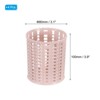 Unique Bargains Plastic Cute Desk Organizer Large-capacity Pencil Holder 3.1x3.1x3.9 Inch 4 Pcs - 2 of 4