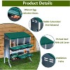 Chicken Nesting Box, 2-Tier Chicken Laying Boxes for Hens, 6 Hole Nesting Boxes, Roll Away Nest Box for Laying Eggs, Roll Out, Easy Egg Collection - 3 of 4