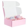 Stockroom Plus 25 Pack Corrugated Packaging Boxes for Shipping, Cardboard Mailers for Small Business, Boutiques, Mailing Gifts, Pink, 9 x 6 x 3 in - 3 of 4