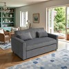 TiramisuBest 71" 3-Seater Corduroy Sofa, Deep Seat Loveseat Couch, Comfy Upholstered Sofa for Living, Bedroom,Apartment (White) - 3 of 4