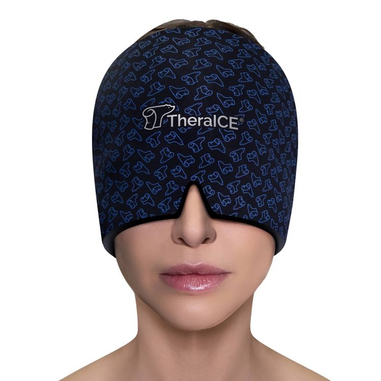 TheraICE Headache Hat Soothing Migraine Relief Cap: Spandex, Nylon, Ice and Heat Packs, 3 of 8