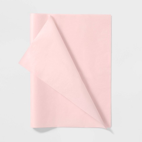 Lt Pink Tissue Paper Fan 13in