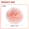 Unique Bargains Birthday Bachelorette Wedding Party Paper Pom Poms Flower Ball Kit 12 Pcs - 2 of 4