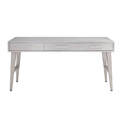 Brancaster 3 Drawers Desk Aluminum - Acme Furniture