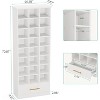 Tribesigns 71" Tall 9-Tier Shoe Storage Cabinet with 24 Cubbies and 1 Drawer - 3 of 4