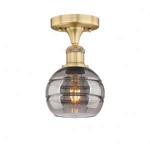 Rochester - 1 Light Semi-Flush Mount In Industrial Style-8 Inches Tall and 5.88 Inches Wide - 1 of 1