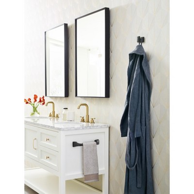 Matte Black 9 inch Wall Mounted Towel Bar