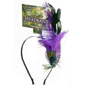 Forum Novelties Spring Fairy Peacock Feather Headband Costume Accessory - 1 of 1