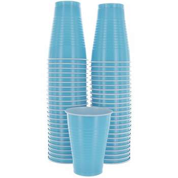 Hefty Party on Disposable Plastic Cups, Blue, 18 Ounce, 120 Count