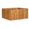 vidaXL Garden Raised Bed 39.4"x39.4"x19.7" Solid Acacia Wood - 2 of 2