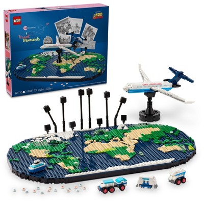 LEGO Travel Moments Building Set, World Map for Travelers and Home Décor 41838