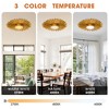 Parrot Uncle 21.6" Modern Gold LED Flush Mount Ceiling Light - 2 of 4