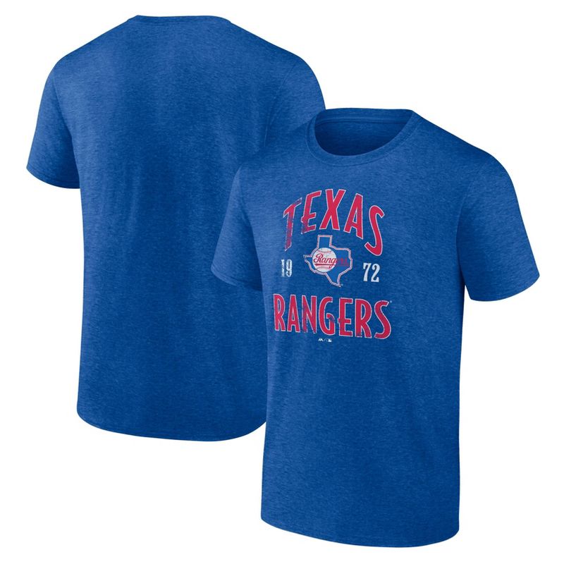 MLB Texas Rangers Men's Bi-Blend T-Shirt, 1 of 4