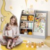 4 Tier Kids Bookshelf, Kids Book Shelf for Kids Rooms, Wood Children Bookcase,Baby Storage Book Rack,Toddler Bookshelf - 3 of 4