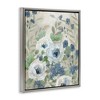 Stupell Industries Muted Blue & White Blossoms Floating Frame Canvas Art - 2 of 4