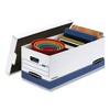 Bankers Box STOR/FILE Medium-Duty Storage Boxes, Letter Files, 12.88" x 25.38" x 10.25", White/Blue, 12/Carton - 2 of 4