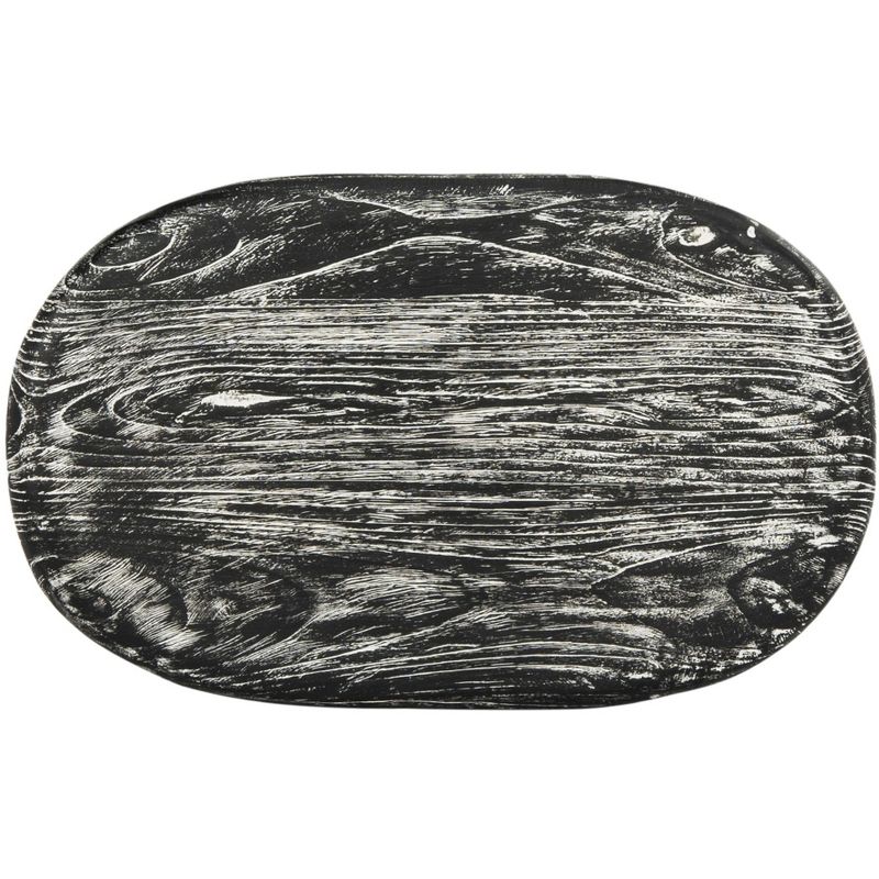 Colton Wood Counter Stool - Black/White Wash/Sungkai Wood - Safavieh., 5 of 8