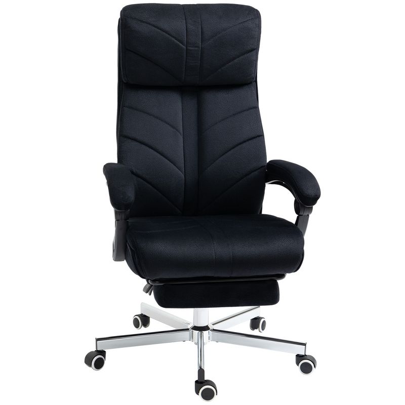 Vinsetto High-Back Ergonomic Office Chair with Footrest, Microfiber Computer Chair with Reclining Function and Armrest, Executive Office Chair, 1 of 7