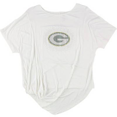 G-III Sports Womens Green Bay Packers Embellished T-Shirt