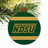 North Dakota State NDSU Stripes Wood Christmas Tree Holiday Ornament - 4 of 4