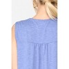 Slickblue Women’s Tunic Top with Lace Trim, Sleeveless Scoop Hem Blouse, Casual Style, Dusty Mint, S - 4 of 4