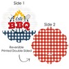 Big Dot of Happiness Fire Up the Grill - Summer BBQ Picnic Party Round Table Decorations - Paper Chargers - Place Setting For 12 - 3 of 4