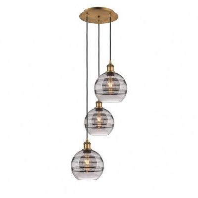 Rochester - 3 Light Cord Hung Multi Pendant In Industrial Style-30.38 Inches Tall and 14.5 Inches Wide