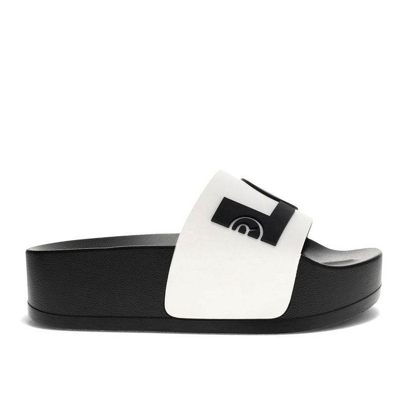 Levi's Womens Split Logo Platform Slide Slip On Sandal Shoe, 5 of 8